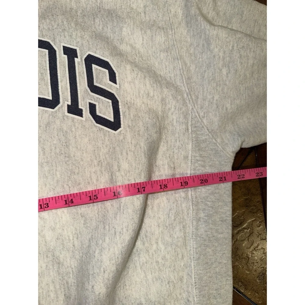 Vintage Illinois Champion Reverse Weave Sweater Men's Medium‎ Gray College